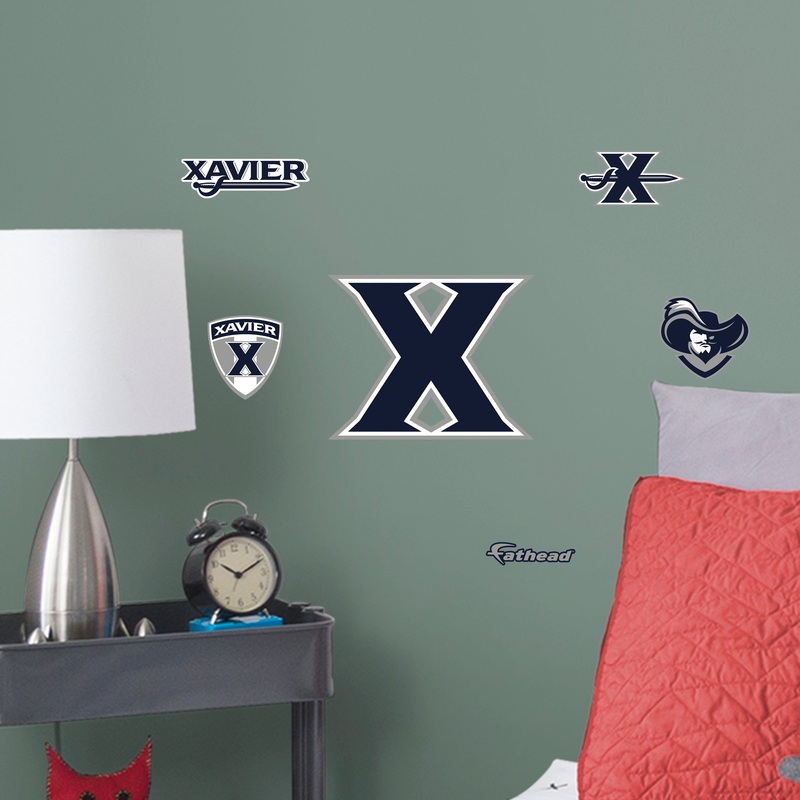 Xavier Musketeers – RealBig Logo Collection – Official NCAA – Xavier Musketeers – Reusable Vinyl Wall Decals #1