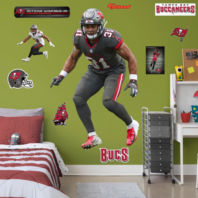 Antoine Winfield Jr. – RealBig Collection – Official NFL – Tampa Bay Buccaneers – Reusable Vinyl Wall Decals