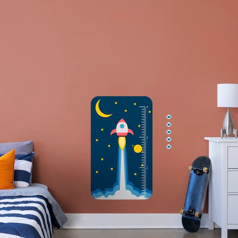 Growth Chart Space  – Removable Wall Decal