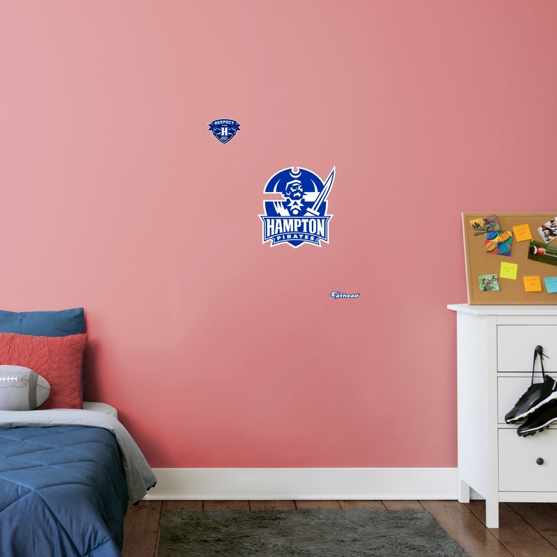 Hampton University – RealBig Logo Collection – Official NCAA – Reusable Vinyl Wall Decals