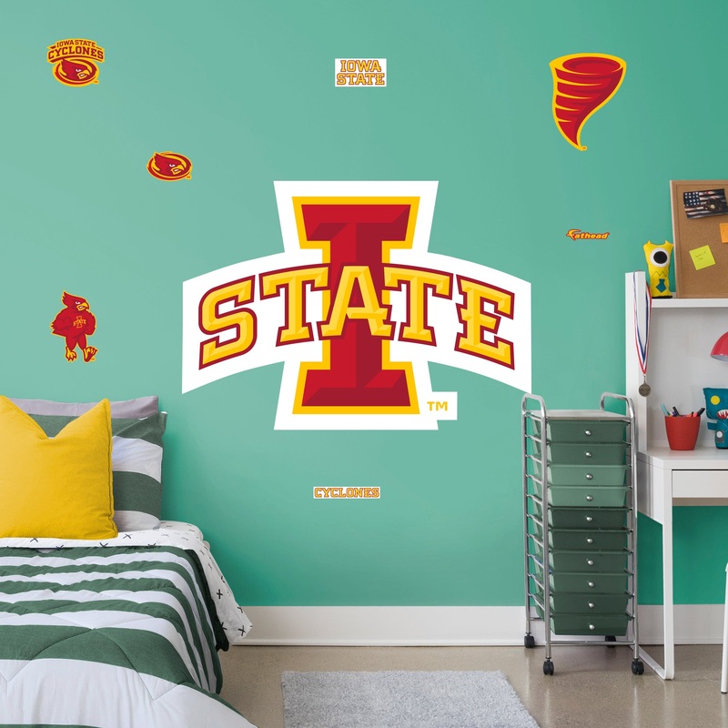 Iowa State Cyclones – RealBig Logo Collection – Official NCAA – Reusable Vinyl Wall Decals