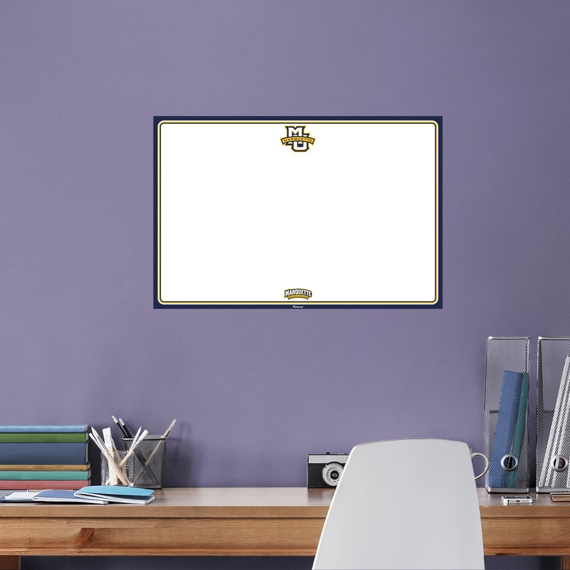 Marquette Golden Eagles – X-Large – Dry Erase Whiteboard – Official NCAA – Reusable Vinyl Wall Decal