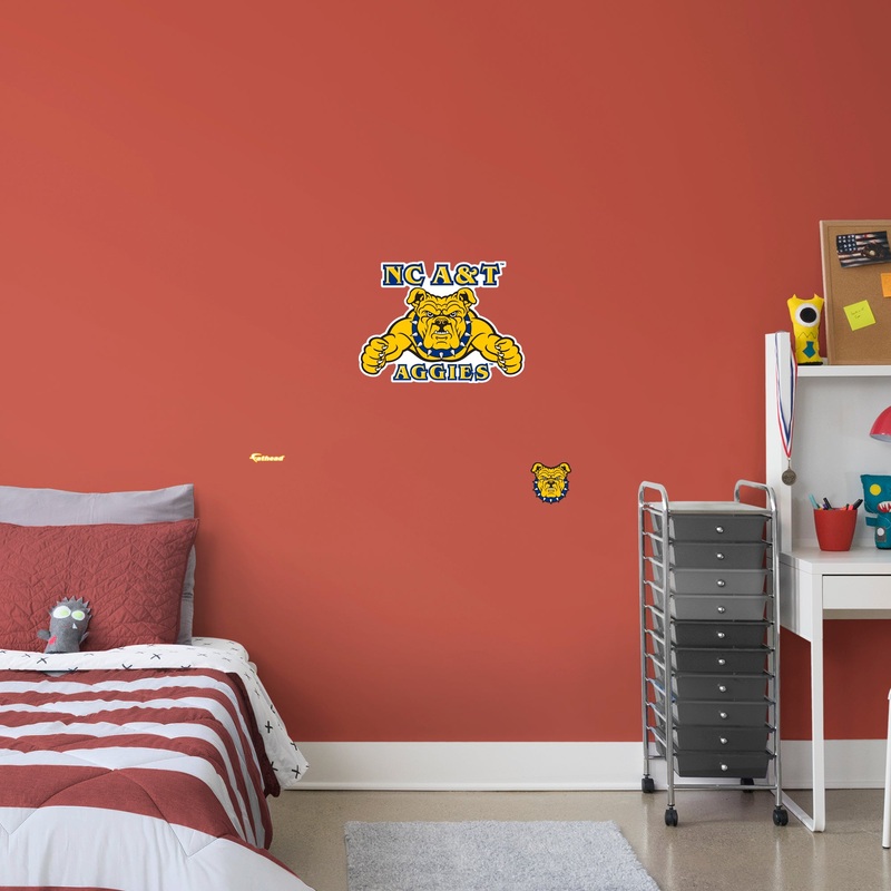 North Carolina AT&T University – RealBig Logo Collection – Official NCAA – Reusable Vinyl Wall Decals