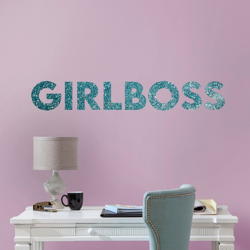 Pre-mask Girl Boss  – Removable Wall Decal