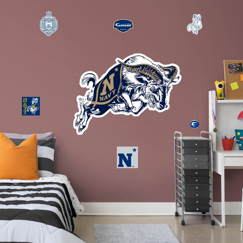 U.S. Naval Academy – RealBig Logo Collection – Official NCAA – Reusable Vinyl Wall Decals