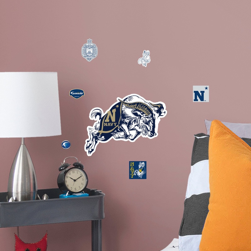 U.S. Naval Academy – RealBig POD Teammate Logo Collection – Official NCAA – Reusable Vinyl Wall Decals
