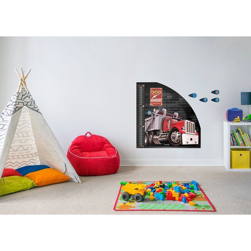 Automobile Growth Charts Dump Truck Car – Removable Wall Decal
