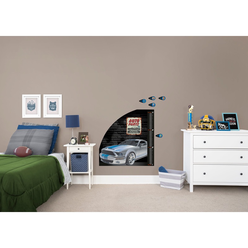 Automobile Growth Charts Mustang Car – Removable Wall Decal