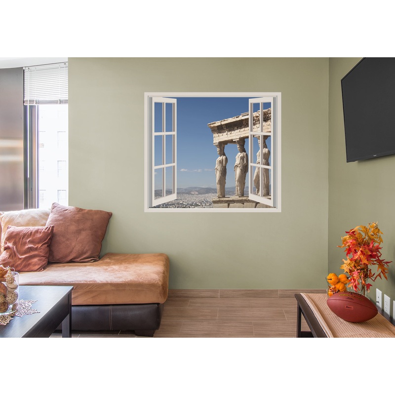 Ancient World: Olymp Mountain Instant Windows        –   Removable Wall   Adhesive Decal