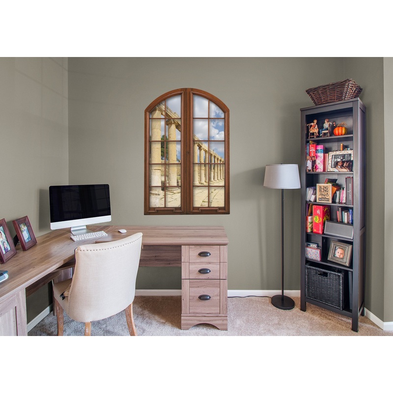 Ancient World: Temple of Artemis at Ephesus Instant Windows        –   Removable Wall   Adhesive Decal