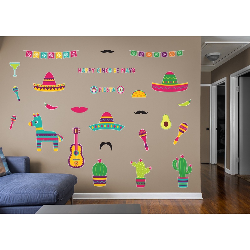 Cinco de Mayo  Fiesta Collection            Removable Wall   Adhesive Decal