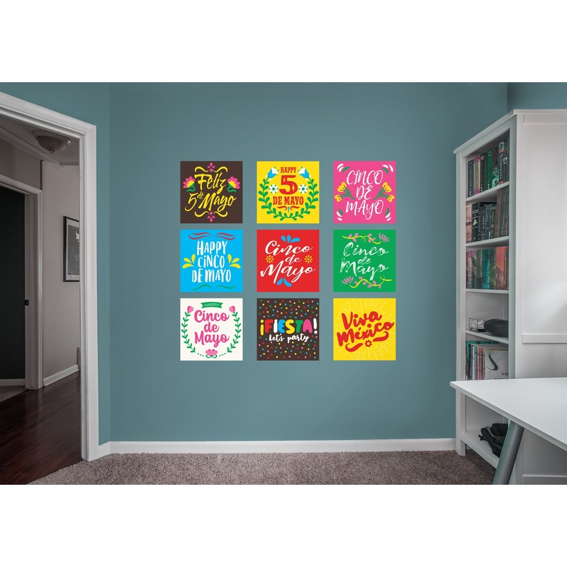 Cinco de Mayo  Letters Collection            Removable Wall   Adhesive Decal