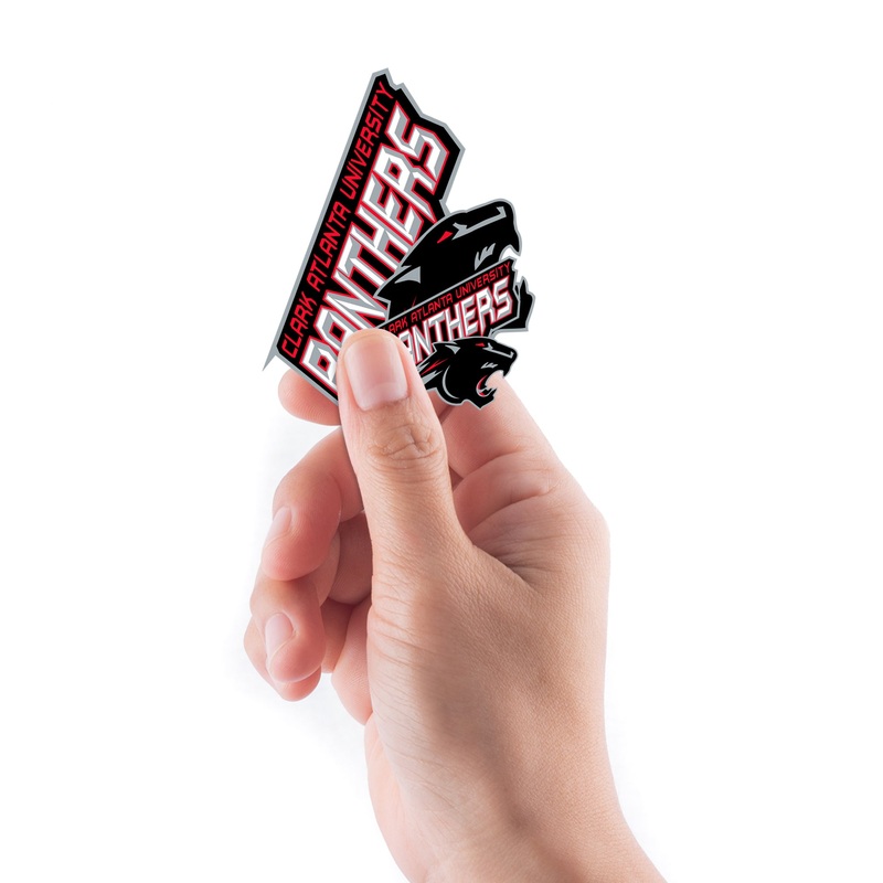 Clark Atlanta Panthers – 5 Logo Minis (Mixed Sizes) – Official NCAA – Reusable Vinyl Decals