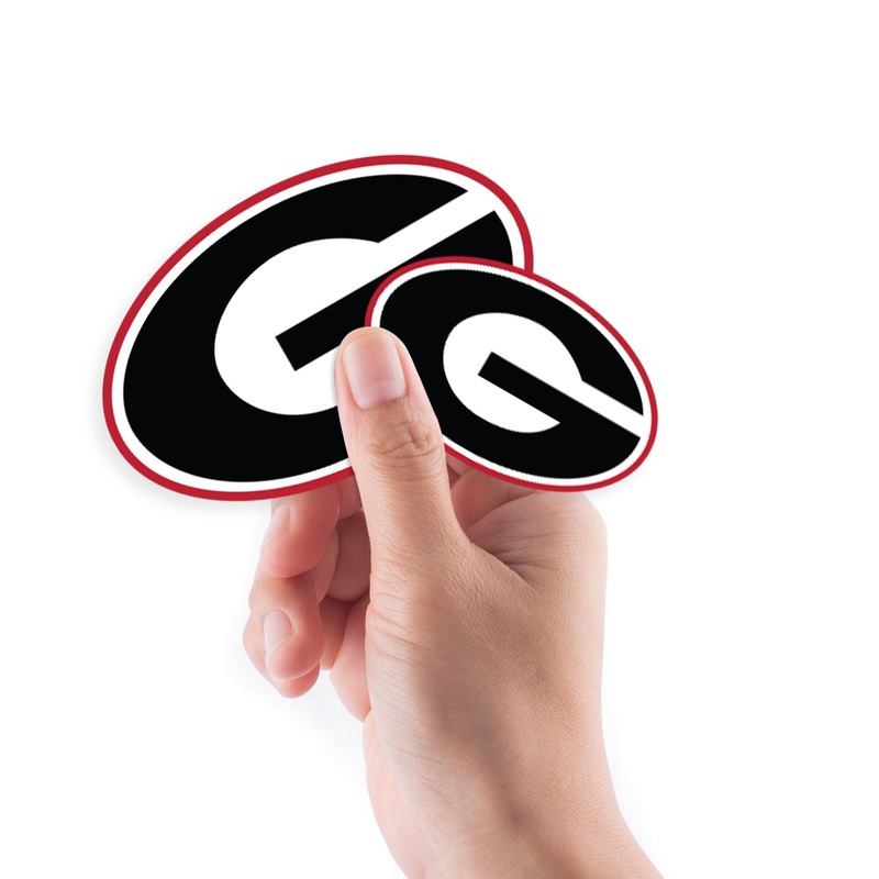 Georgia Bulldogs – 5 Logo Minis (Mixed Sizes) – Official NCAA – Reusable Vinyl Decals