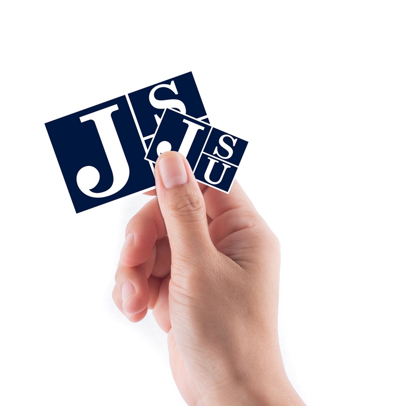 Jackson State Tigers – 5 Logo Minis (Mixed Sizes) – Official NCAA – Reusable Vinyl Decals