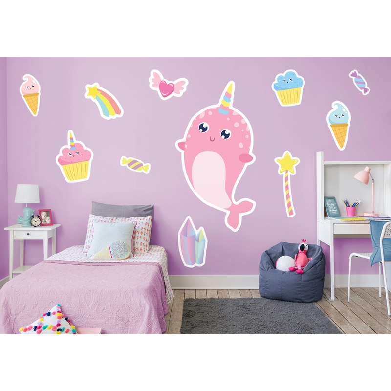 Mythical Creatures Pink Creature Vinyl Die-Cut Character            Removable Wall   Adhesive Decal