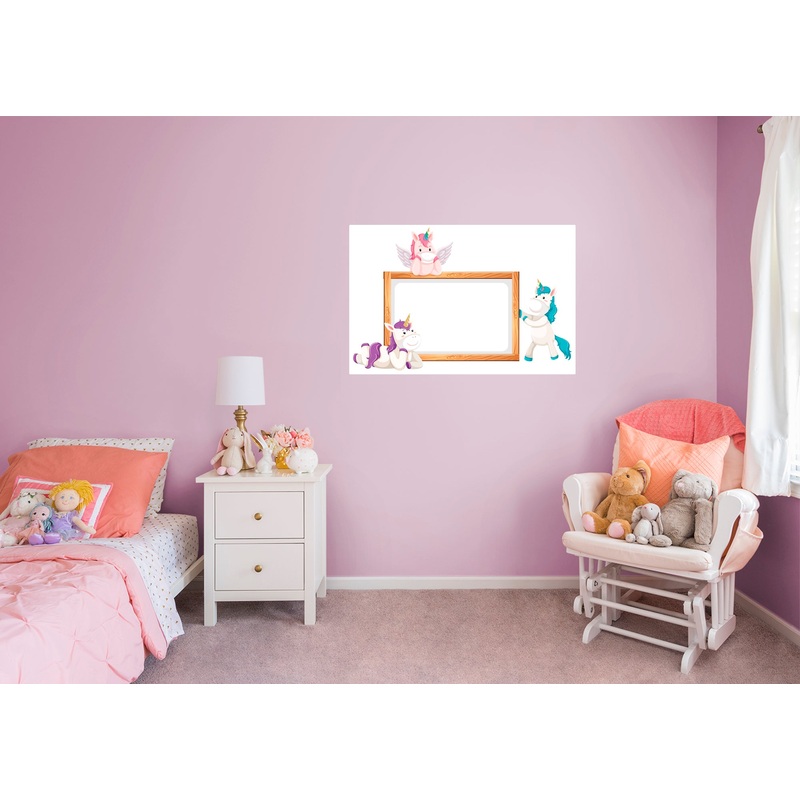 Mythical Creatures Unicorn Dry Erase 1            Removable Wall   Adhesive Decal