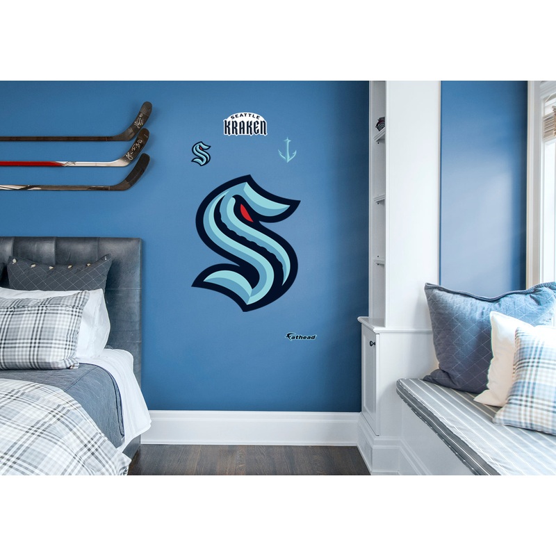 Seattle Kraken – RealBig Logo Collection – Official NHL – Reusable Vinyl Wall Decals