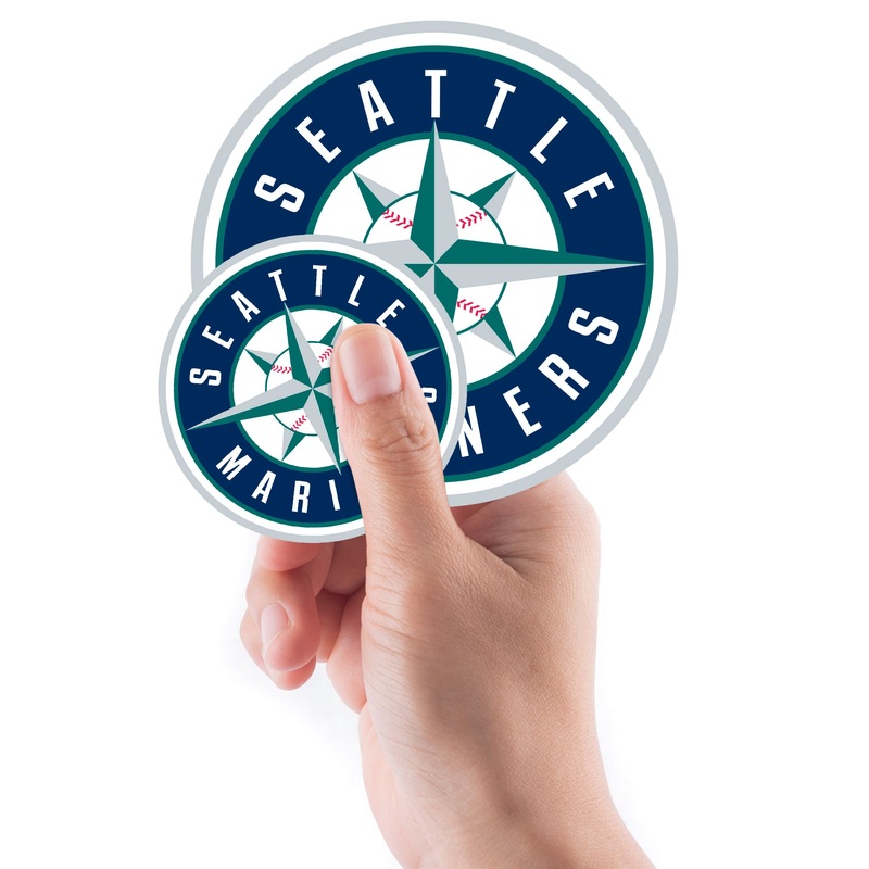 Seattle Mariners – 5 Logo Minis (Mixed Sizes) – Official MLB – Reusable Vinyl Decals