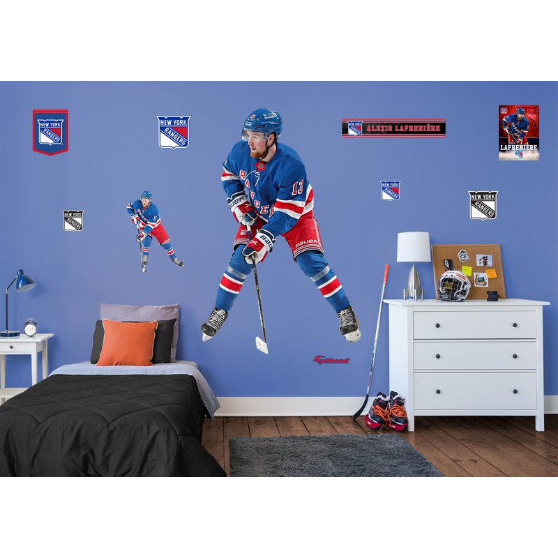 Alexis Lafreniere – RealBig Collection – Official NHL – New York Rangers – Reusable Vinyl Wall Decals
