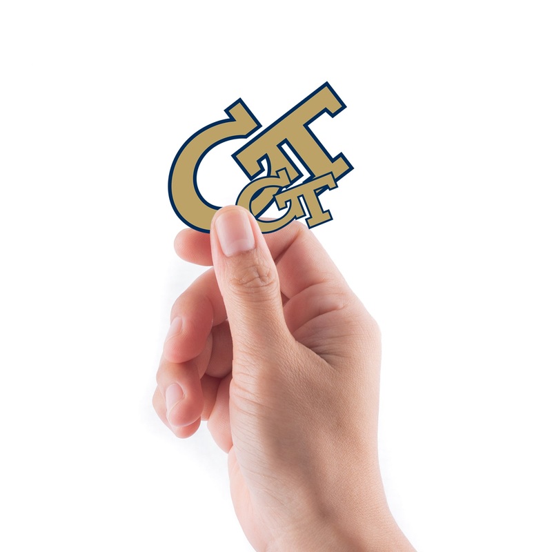 Georgia Tech Yellow Jackets – 5 Logo Minis (Mixed Sizes) – Official NCAA – Reusable Vinyl Decals