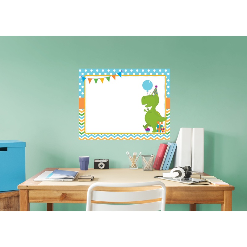 Green Dino Dry Erase            Removable Wall   Adhesive Decal