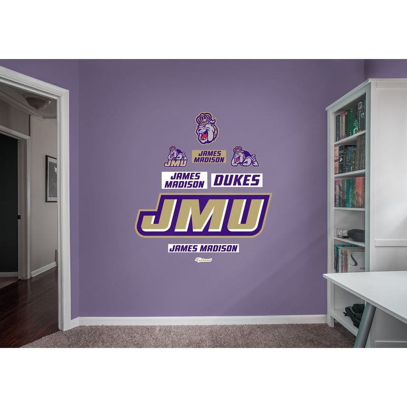 James Madison Dukes – RealBig JMU Logo Collection – Official NCAA – James Madison Dukes – Reusable Vinyl Wall Decals