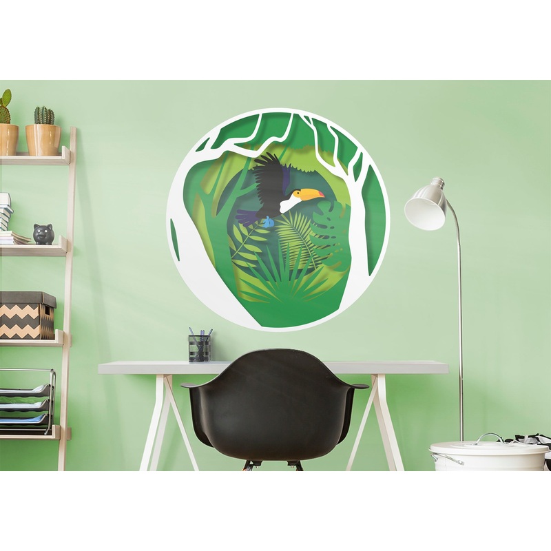 Jungle:  Flying Icon        –   Removable     Adhesive Decal