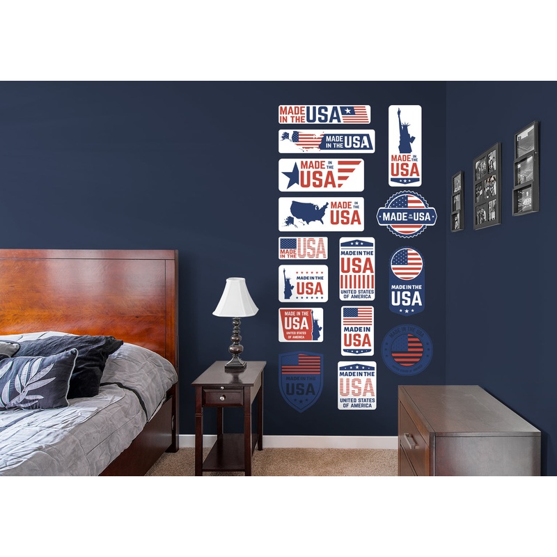Made in the USA Collection            Removable Wall   Adhesive Decal