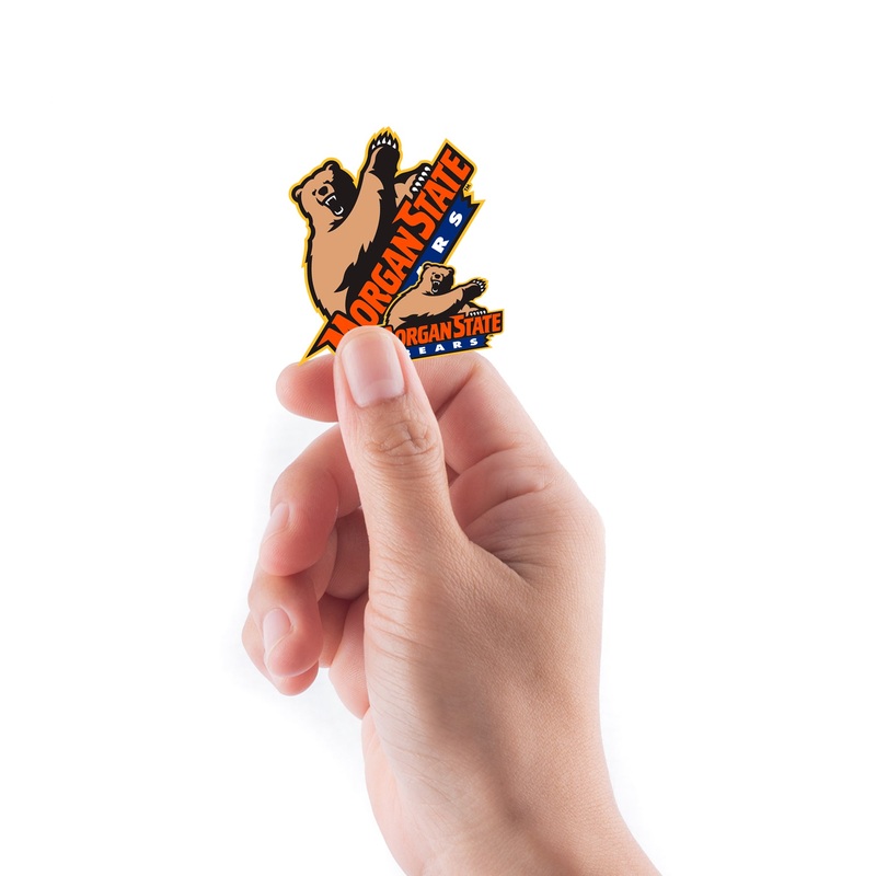 Morgan State Bears – 5 Logo Minis (Mixed Sizes) – Official NCAA – Reusable Vinyl Decals