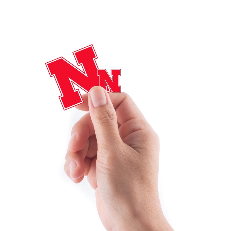 Nebraska Cornhuskers – 5 Logo Minis (Mixed Sizes) – Official NCAA – Reusable Vinyl Decals
