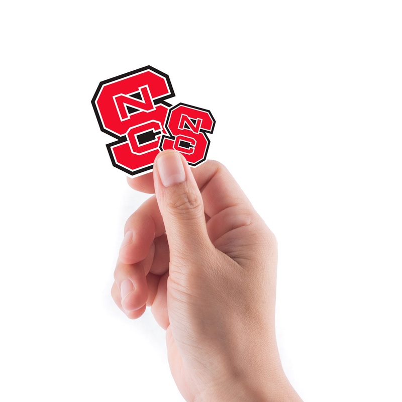 North Carolina State Wolfpack – 5 Logo Minis (Mixed Sizes) – Official NCAA – Reusable Vinyl Decals
