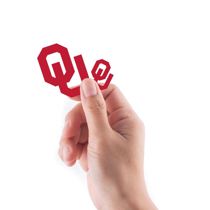 Oklahoma Sooners – 5 Logo Minis (Mixed Sizes) – Official NCAA – Reusable Vinyl Decals