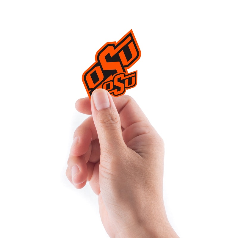 Oklahoma State Cowboys – 5 Logo Minis (Mixed Sizes) – Official NCAA – Reusable Vinyl Decals