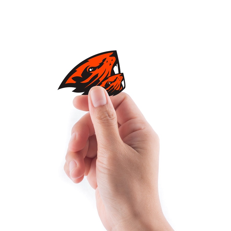 Oregon State Beavers – 5 Logo Minis (Mixed Sizes) – Official NCAA – Reusable Vinyl Decals