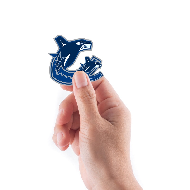 Vancouver Canucks – 5 Logo Minis (Mixed Sizes) – Official NHL – Reusable Vinyl Decals