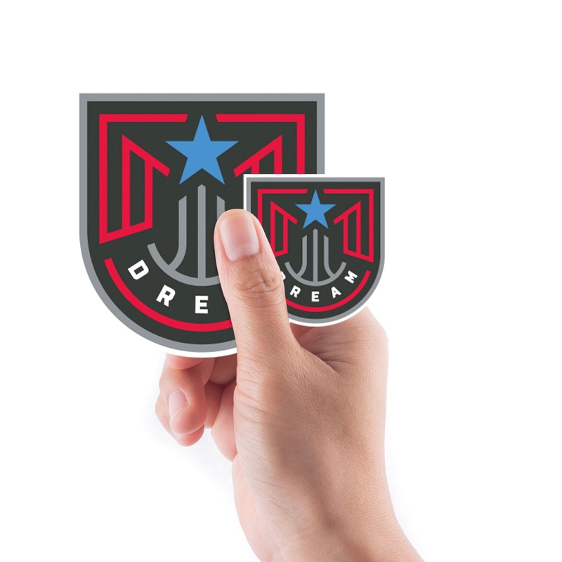 Atlanta Dream – 5 Logo Minis (Mixed Sizes) – Official WNBA – Reusable Vinyl Decals