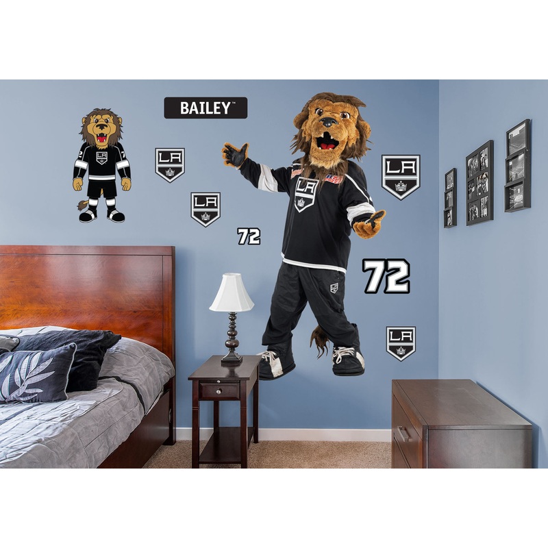 Bailey Mascot – RealBig Collection – Official NHL – Los Angeles Kings – Reusable Vinyl Wall Decals