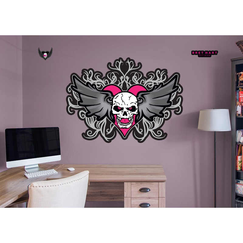 Bret Hitman Hart Logo – RealBig Collection – Official WWE – Reusable Vinyl Wall Decals
