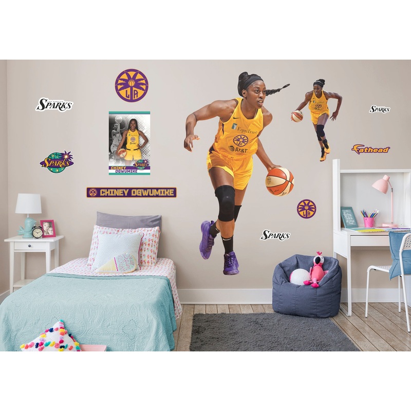 Chiney Ogwumike – RealBig Collection – Official WNBA – Los Angeles Sparks – Reusable Vinyl Wall Decals