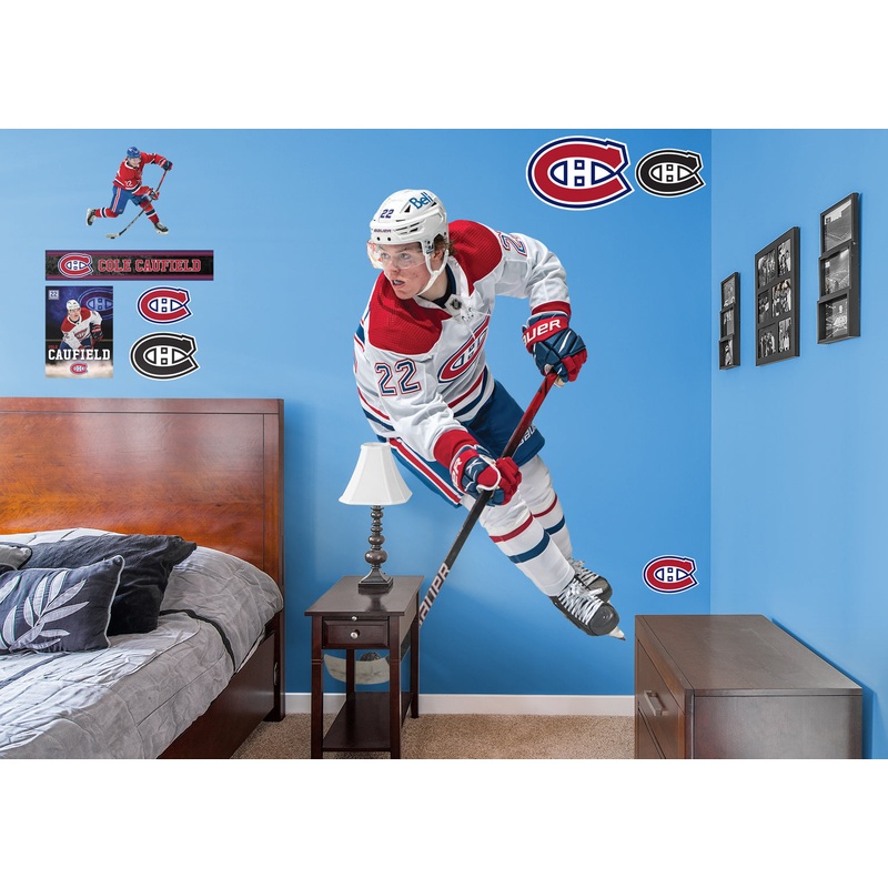 Cole Caufield – RealBig Collection – Official NHL – Montreal Canadiens – Reusable Vinyl Wall Decals