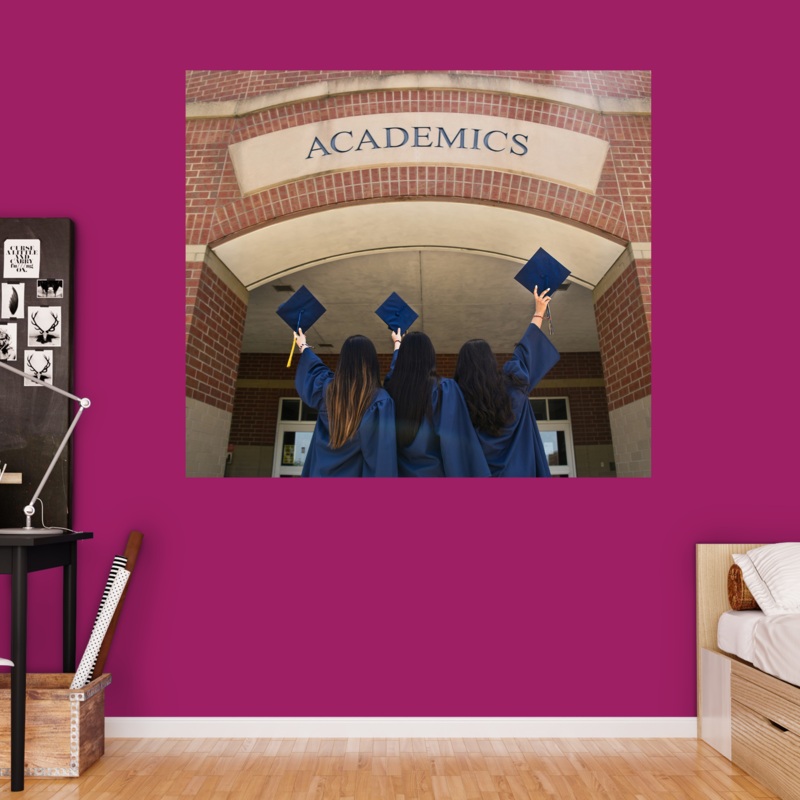 Custom – Graduation – Peel & Stick Poster – Reusable Vinyl Wall Decal