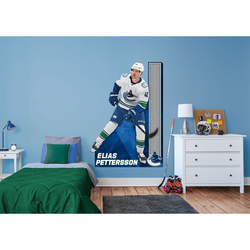 Elias Pettersson – Growth Chart – Official NHL – Vancouver Canucks – Reusable Vinyl Wall Decal