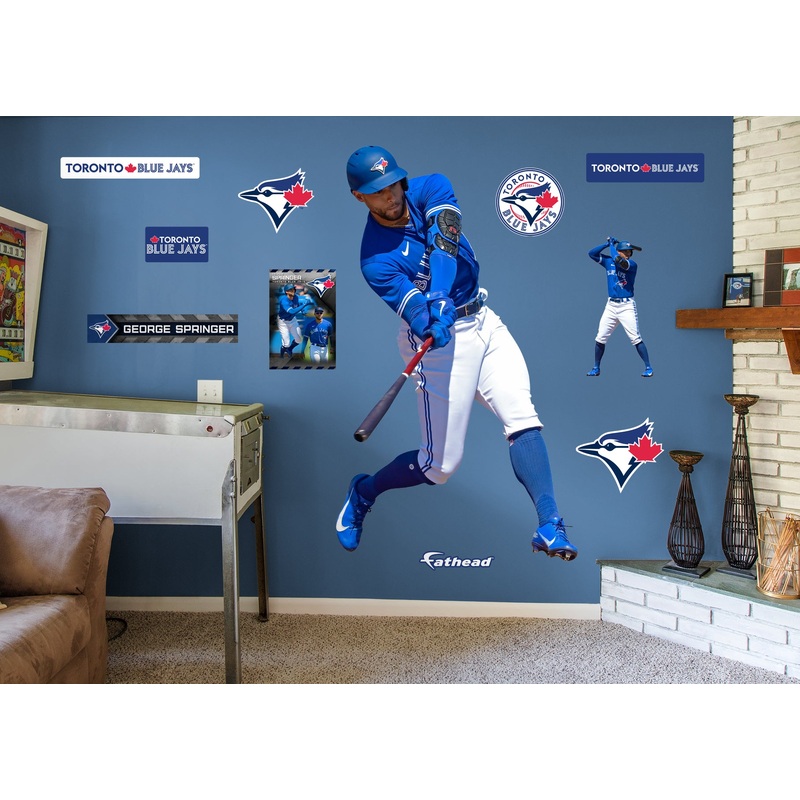 George Springer – RealBig Collection – Official MLB – Toronto Blue Jays – Reusable Vinyl Wall Decals