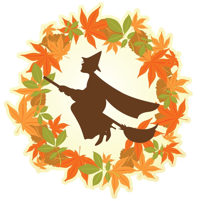 Halloween:  Autumn Witch Icon        –   Removable Wall   Adhesive Decal