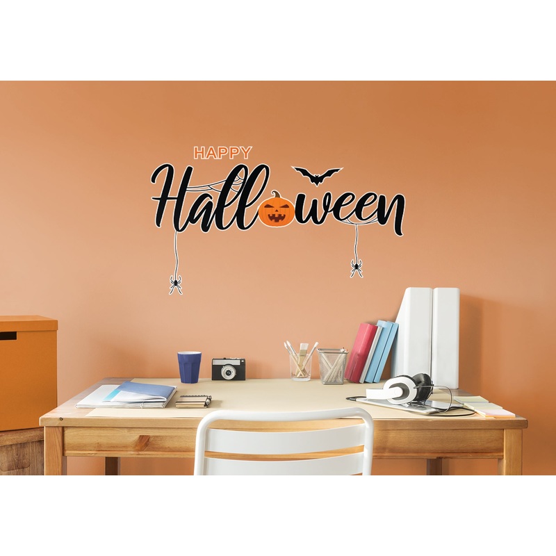 Halloween:  Happy Halloween Premask        –   Removable Wall   Adhesive Decal