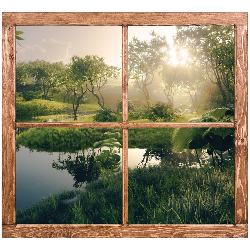 Home Decor:  Jungle Piece of Heaven        –   Removable Wall   Adhesive Decal