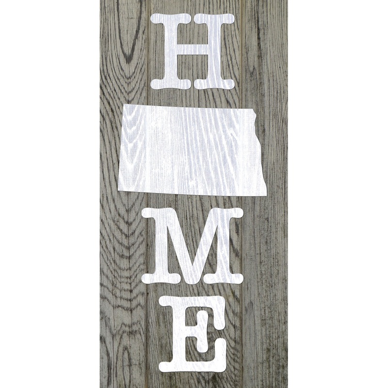 Home Products: North Dakota Vinyl State Home Signs        –   Removable     Adhesive Decal