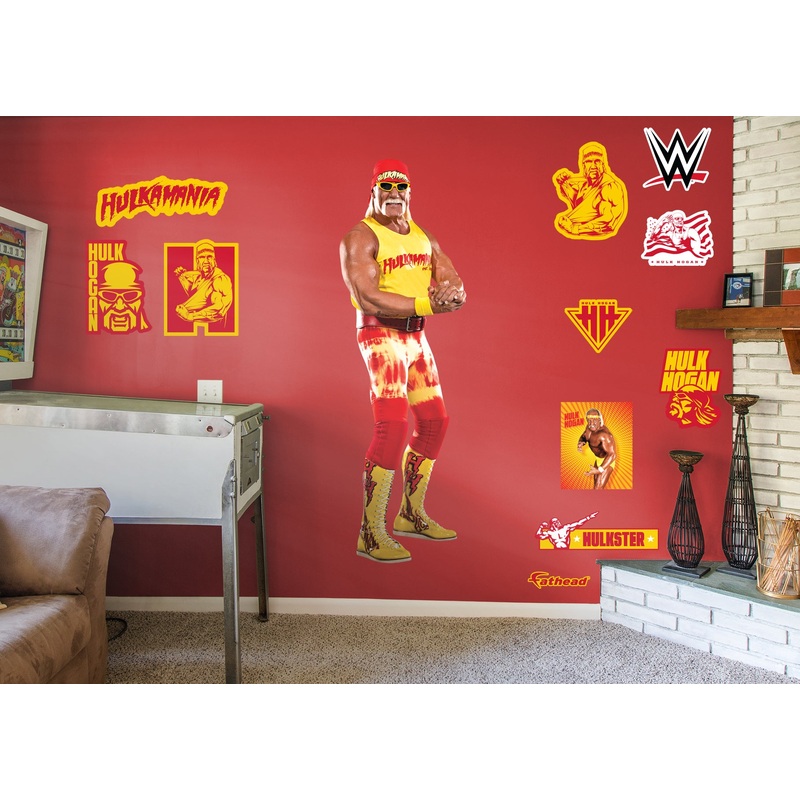 Hulk Hogan – RealBig Collection – Official WWE – Reusable Vinyl Wall Decals