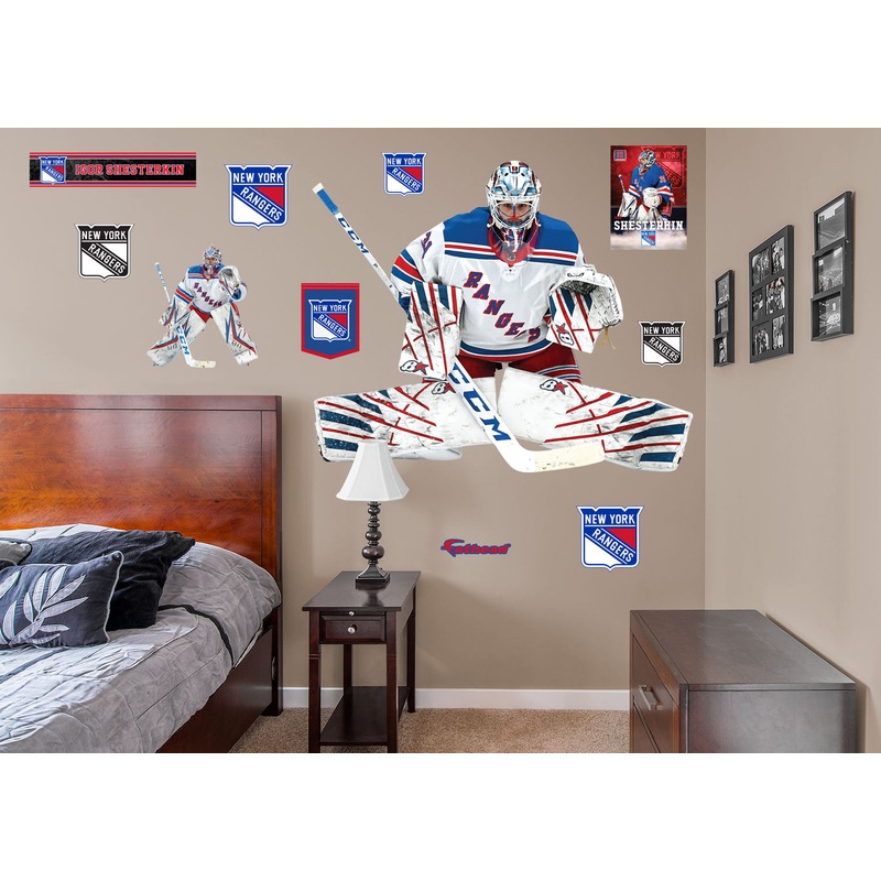 Igor Shesterkin – RealBig Collection – Official NHL – New York Rangers – Reusable Vinyl Wall Decals #1